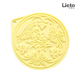 [Lieto_Baby] Silicon flower pattern pot stand_100% Silicon material_ Made in KOREA